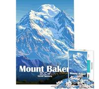 Puzzles for Adults 1000 Piece Mount Baker Landscape Help The Brain Exercise Analysis And Logic Hands-on Game for And from 14 Years And over (38x26cm)