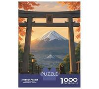 Puzzles for Adults 1000 Piece Mount Fuji View with Torii Gate Jigsaw for Adults Relax Games Difficult Hard Unique Birthday And Xmas Gifts 70x50cm/1000pcs