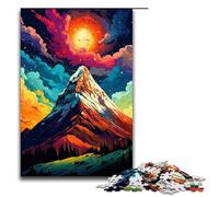 Puzzles for Adults 1000 Piece Mountain Peak Is Surrounded by SplattersLots of Color Jigsaw Puzzle Home Educational Games DIY Toys Great Gift for Games 75x50cm