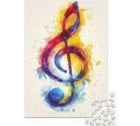 Puzzles for Adults 1000 Piece Music Notation Creative Paper Puzzles-Puzzle Hands-on Game Jigsaw-Family Decoration 1000pcs (38x26cm)