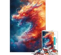 Puzzles for Adults 1000 Piece Mystical Chinese Dragon Help The Brain Exercise Analysis And Logic Hands-on Game for And from 14 Years And over (50x75cm)
