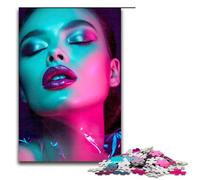 Puzzles for Adults 1000 Piece Neon Beauty Toy Intellectual Game Is Ideal As A Gift for The Whole Family 75x50cm