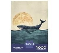 Puzzles for Adults 1000 Piece Orca Under Starry Sky Puzzle for Adults Relaxing Games Staycation Kill Time Unique Birthday And Xmas Gifts 70x50cm/1000pcs