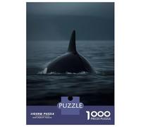 Puzzles for Adults 1000 Piece Orca Whale Rising Above Jigsaw for Adults Relax Games Difficult Hard Unique Birthday And Xmas Gifts 38x26cm/1000pcs
