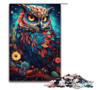 Puzzles for Adults 1000 Piece Painting Colorful Planet Owl Pattern Assembly Help The Brain Exercise Addictive Toys to Cultivate Patience 1000 PCS(38x26cm)