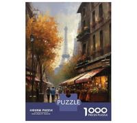 Puzzles for Adults 1000 Piece Parisian Elegance France Puzzle for Adults Brain Teaser Game Home Decoration Christmas Birthday Gifts 52x38cm/1000pcs