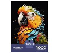 Puzzles for Adults 1000 Piece Parrot Bird Animals Puzzle for Adults Brain Teaser Game Home Decoration Christmas Birthday Gifts 52x38cm/1000pcs