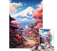 Puzzles for Adults 1000 Piece Pastel Fuji Help The Brain Exercise Analysis And Logic Hands-on Game for And from 14 Years And over (50x75cm)