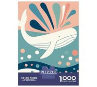 Puzzles for Adults 1000 Piece Pastel Whale Jigsaw for Adults Relax Games Difficult Hard Unique Birthday And Xmas Gifts 52x38cm/1000pcs