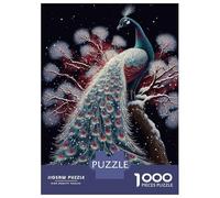 Puzzles for Adults 1000 Piece Peacock Animal Colorfull Jigsaws for Adults Brain Teaser Game Analysis And Logic Fun at Home Activities, 70x50cm/1000pcs