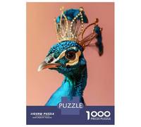 Puzzles for Adults 1000 Piece Peacock King Jigsaws for Adults Brain Teaser Game Analysis And Logic Fun at Home Activities, 70x50cm/1000pcs
