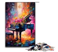 Puzzles for Adults 1000 Piece Piano Colorfull Pattern Assembly Help The Brain Exercise Addictive Toys to Cultivate Patience 1000 PCS(75x50cm)