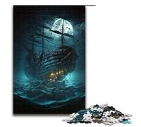 Puzzles for Adults 1000 Piece Pirate Ship Toy Intellectual Game Is Ideal As A Gift for The Whole Family 75x50cm