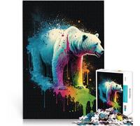 Puzzles for Adults 1000 Piece Polar Bears Home Educational Games DIY Toys 26x38cm is ideal as gifts for the whole family