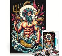 Puzzles for Adults 1000 Piece Poseidons Realm, DIY Toys, Interesting Stress Reduction, with Matching Poster And Trivia Sheet 38x26cm