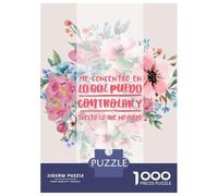 Puzzles for Adults 1000 Piece Positive Spanish Quote Puzzle for Adults Brain Teaser Game Home Decoration Christmas Birthday Gifts 38x26cm/1000pcs