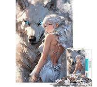 Puzzles for Adults 1000 Piece Princess With Beast Teenager Puzzles Relaxing Games Staycation Kill Time Challenging Game Gifts (Size 50x75cm)