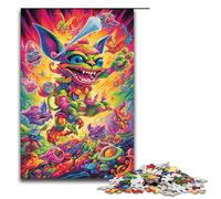 Puzzles for Adults 1000 Piece Psychedelic Colourful Monsters Jigsaw Puzzle Home Educational Games DIY Toys Great Gift for Games 1000 PCS