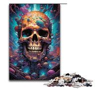 Puzzles for Adults 1000 Piece Psychedelic Strange Skeleton Toy Intellectual Game Is Ideal As A Gift for The Whole Family 75x50cm
