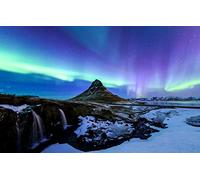 puzzles for adults 1000 Piece Puzzle Challenging Game for The Whole for Women Gifts for Men,Natural Scenery,Stars,Lakes,Mountains,Waterfalls,Northern Lights,Iceland 38x52CM