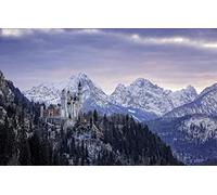 puzzles for adults 1000 Piece Puzzle Educational Games Home Decoration Natural Scenery,Mountains,Castles,Germany,Neuschwanstein Castle 26x38CM