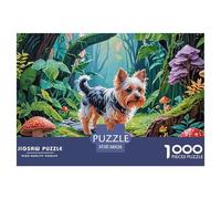 。 Puzzles for Adults 1000 Piece 。 Puzzles for Adult,。Puzzle 1000 Pieces for Adults Challenging Puzzle Games（Yorkshire Terrier Pet Dog）38x26cm/1000pcs