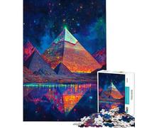 Puzzles for Adults 1000 Piece Pyramids of Light Educational Game Toys Educational Games Gifts For Birthdays for The Whole Family (size 38x52cm)