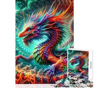 Puzzles for Adults 1000 Piece Quantum Dracoscale Enigma Relax Games Learning Educational Toy Wall Decor Interesting Stress Reduction (50x75cm)