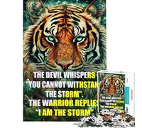 Puzzles for Adults 1000 Piece Quotes The Devil Whisper Jigsaws for Adults Puzzle Staycation Kill Time for Birthday, Chrismas Birthday And Unique Gifts (Size 38x26cm)