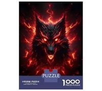 Puzzles for Adults 1000 Piece Raging Wolf Adult Jigsaw Puzzle Brain Teaser Game But Fun And Humorous Challenging Game Gifts 70x50cm/1000pcs