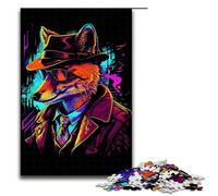 Puzzles for Adults 1000 Piece Red Fox Gang Leader Poster Family Fun Puzzle Great Gift for Teenager Age 14 Years Up 75x50cm
