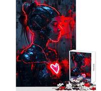 Puzzles for Adults 1000 Piece Red Heart Practical Game Stress Reliever Home Decoration Toys Fun Activities at Home (50x75cm)