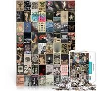 Puzzles for Adults 1000 Piece Retro stitching poster Interesting Stress Reduction 26x38cm Funny Gift for Age 14