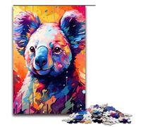 Puzzles for Adults 1000 Piece Robot Koala by of Thick Coloured Cloud Jigsaw Puzzle Home Educational Games DIY Toys Great Gift for Games 75x50cm