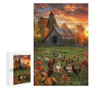 Puzzles for Adults 1000 Piece -Rural Hen -1000 Piece Puzzles for Adults And Kids Educational Puzzle 1000 PCS