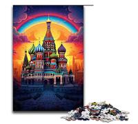 Puzzles for Adults 1000 Piece Russia Red Square Toy Intellectual Game Is Ideal As A Gift for The Whole Family 75x50cm