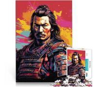 Puzzles for Adults 1000 Piece Samurai - Artistry of the Lone Samurai Hands-on-Spiel mit passendem Poster und Quizblatt52x38cm