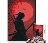 Puzzles for Adults 1000 Piece Samurai Silhouette Adult Jigsaw Puzzles Difficult Hard Fun Activities at Home Birthday Present, Gifts, (38x52cm)