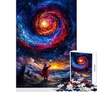 Puzzles for Adults 1000 Piece Santa And The Cosmic Spiral Brain Teaser Game Difficult Challenge Anti-Stress Toys Fun Activities at Home (38X26cm)