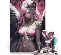 Puzzles for Adults 1000 Piece Sexy Pink Anime Girl Interessante Stressreduzierung Geeignet für die Schreibtischdekoration52x38cm