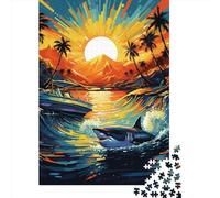 Puzzles for Adults 1000 Piece Shark Creative Paper Puzzles-Puzzle Hands-on Game Jigsaw-Family Decoration 1000pcs (38x26cm)