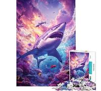 Puzzles for Adults 1000 Piece Shark's Paradise Educational Game Toys Educational Games Gifts For Birthdays for The Whole Family (size 38x26cm)