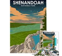 Puzzles for Adults 1000 Piece Shenandoah at Night Poster Toys Educational Games Educational Game Hand Speed Race Gifts for Women Men (Size 38x26cm)