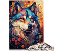 Puzzles for Adults 1000 Piece Siberian Husky Family Fun Puzzle 26x38cm Challenging Game and Family Play for and teenager Age 14 and Up