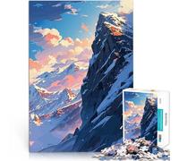 Puzzles for Adults 1000 Piece Snowy Summit Spielzeug Lernspiele Stressabbau denn eignet sich ideal als Geschenk für die ganze Familie52x38cm