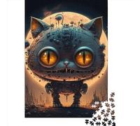 Puzzles for Adults 1000 Piece Space Mechanical Cat Creative Paper Puzzles-Puzzle Hands-on Game Jigsaw-Family Decoration 1000pcs (38x26cm)