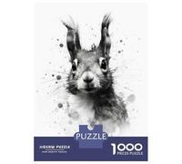 Puzzles for Adults 1000 Piece Squirrel Beauty Watercolor Puzzle for Adults Brain Teaser Game Home Decoration Christmas Birthday Gifts 70x50cm/1000pcs