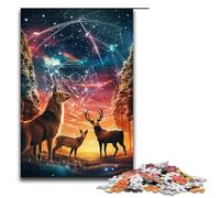 Puzzles for Adults 1000 Piece Starling Grove Deer Toy Intellectual Game Is Ideal As A Gift for The Whole Family 75x50cm