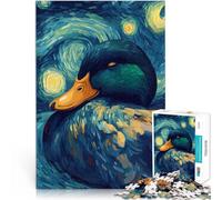 Puzzles for Adults 1000 Piece Starry Night Duck Brain Teaser Game 38x52cm deal as gifts for the whole family Suitable for and 14
