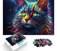 Puzzles for Adults 1000 Piece starry sky cat Toy Intellectual Game 26x38cm is ideal as gifts for the whole family for teenager Age 14+